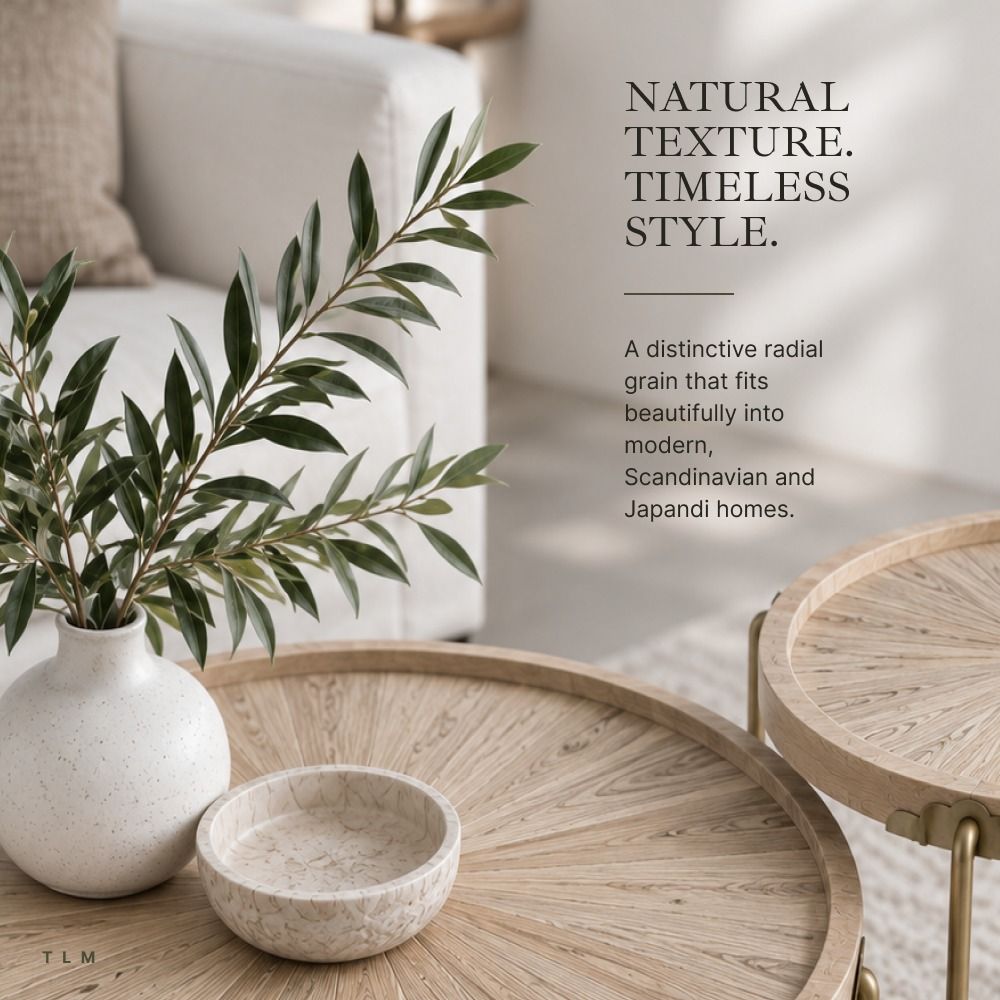 ROUND COFFEE TABLE IN SOLID WOOD STACKABLE | INSTOCK FINAL SALE LAST ...