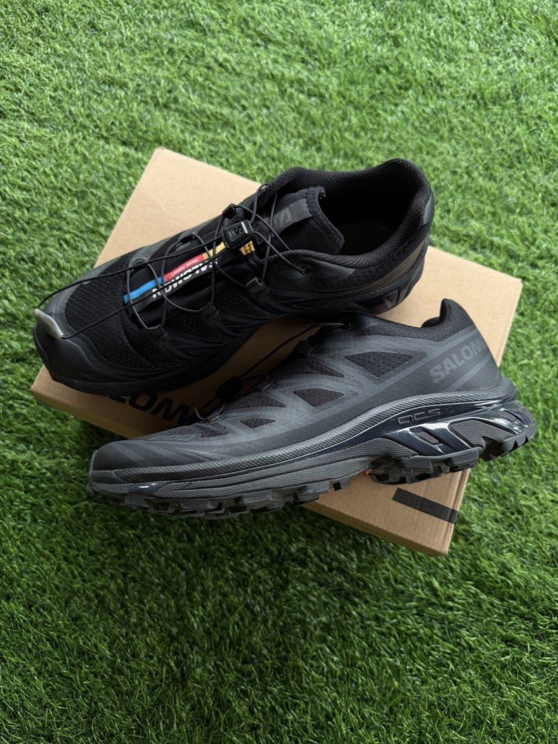 Salomon XT-6 Black Phantom (Category: Casual Shoes) located in Makati City. Submitted by thethrilltofind (Listing ID 1460720077, Image 2). Description: Salomon XT-6 Black Phantom w/ original box used twice only size: US Mens 9 | Womens 10 no issue, punas lang. ₱9800 only.