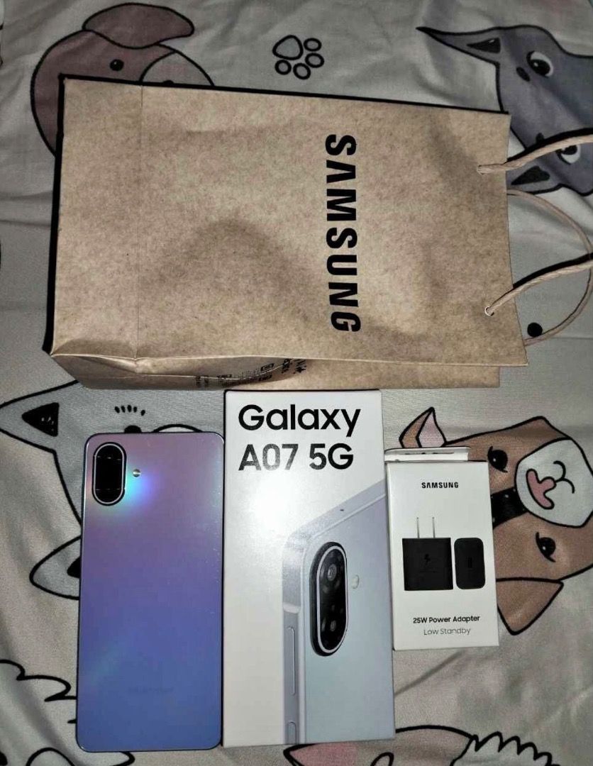 Samsung A07 5G (Category: Cases & Sleeves) located in Caloocan City. Submitted by kayechang23 (Listing ID 1460751309, Image 1). Description: Good as new Last week purchased 128gb .