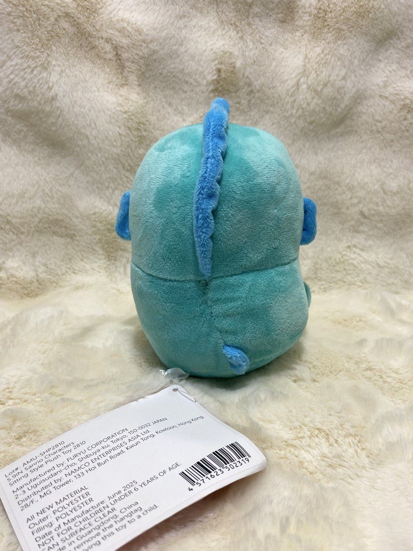 Sanrio Characters Hangyodon Plush (Category: Plushies & Soft Toys) located in Kalibo. Submitted by ollie_stuffshop (Listing ID 1460898383, Image 3). Description: 18cm x 13cm Before you send your inquiries: ❗️Last Price is already posted ❗️Manage your expectations, WYSIWYG ❗️May need washing ❗️Dropoff is every Wednesday & Sunday - Cute blue fish plush toy - From Sanrio Characters - Made by Furuya - Soft and squishy - Comes with original tags - Per