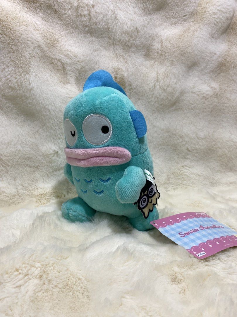 Sanrio Hangyodon plush (Category: Plushies & Soft Toys) located in Kalibo. Submitted by ollie_stuffshop (Listing ID 1460898688, Image 1). Description: 22cm x 14cm Before you send your inquiries: ❗️Last Price is already posted ❗️Manage your expectations, WYSIWYG ❗️May need washing ❗️Dropoff is every Wednesday & Sunday .