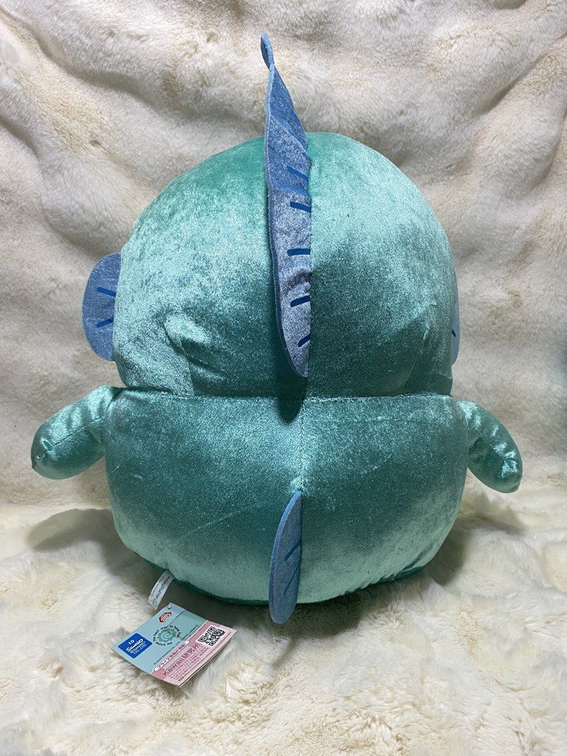Sanrio Hangyodon Plush Toy (Category: Plushies & Soft Toys) located in Kalibo. Submitted by ollie_stuffshop (Listing ID 1460898216, Image 3). Description: 40cm x 39cm Before you send your inquiries: ❗️Last Price is already posted ❗️Manage your expectations, WYSIWYG ❗️May need washing ❗️Dropoff is every Wednesday & Sunday - Adorable Hangyodon plush toy from FuRyu. - Features a cute teal color with pink lips and big eyes. - Made with soft and squis