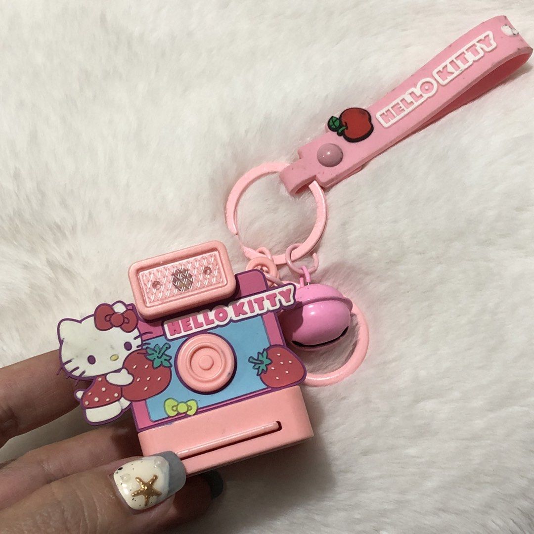 Sanrio Hello Kitty Mini Camera Keychain - As is. Untested. (Category: Other Stationery & Craft) located in Quezon City. Submitted by kitsune.treasures (Listing ID 1460806097, Image 1). Description: *First to pay policy! *1 day reservation only. Failure to pay on time, auto cancel. 📍Quezon City * MOD: J&T | Lalamove * MOP: GCASH | BPI 📦ON HAND AND READY TO SHIP! CONDITION: WHAT YOU SEE IS WHAT YOU GET. Dimensions: Kindly check the photos for the