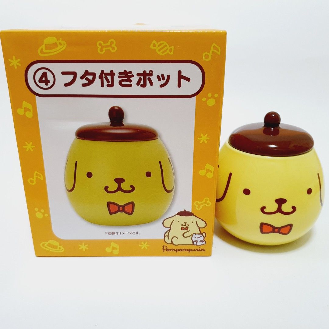 Sanrio Pompompurin Ceramic Jar (Category: Character Goods) located in Taytay. Submitted by kyo.mono (Listing ID 1460756160, Image 1). Description: 💟Follow us on IG: kyo.mono for faster replies TikTok: kyo.mono_ for videos and review Brand new Auth from Japan Actual photo posted.