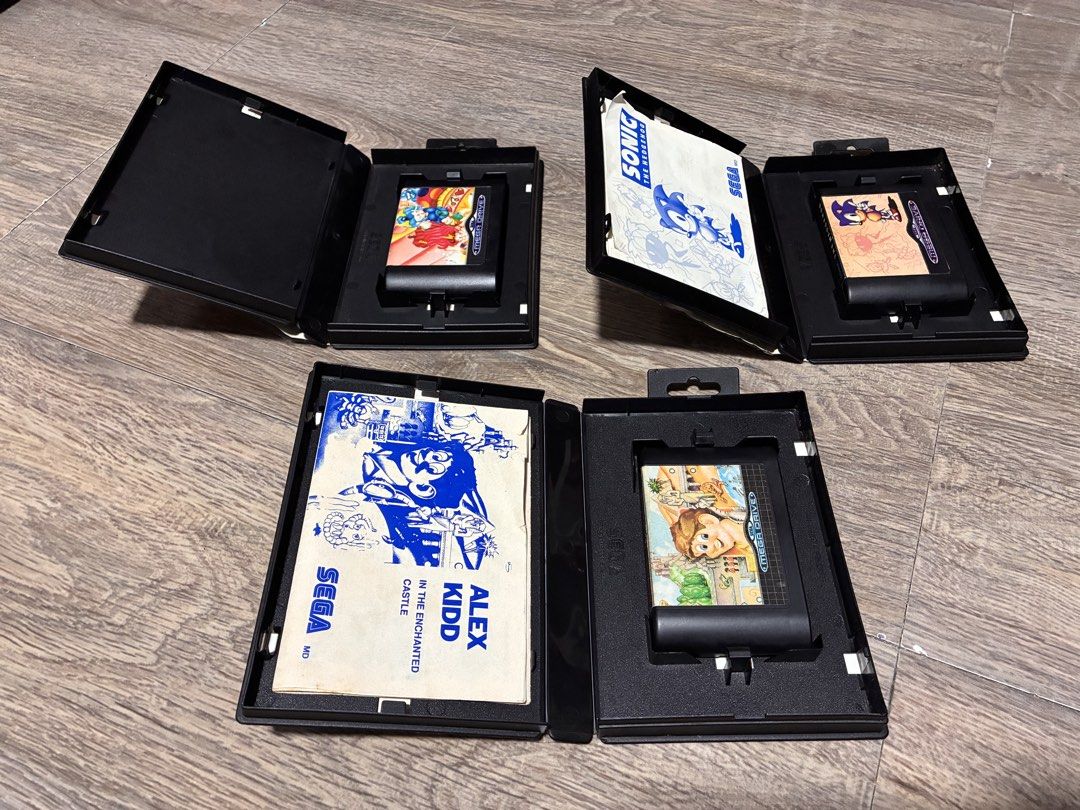 Sega Mega Drive Classics - Alex Kidd, Sonic, Wonder Boy (Category: Others) located in Quezon City. Submitted by rgsph140 (Listing ID 1460775821, Image 3). Description: For Sale 🎮 Used Item! All Authentic 💯 All Working Tested 💯 Item Description: Sega Mega Drive Cart Games Pricelist: 1500-Sonic The Hedgehog (CIB) 1000-Wonder Lab Wonder Boy lll 1400-Alexx Kid In The Enchanted Castle(CIB) Mode of Payment: Cash or Gcash Shipping: Grab/Lalmove/LBC M