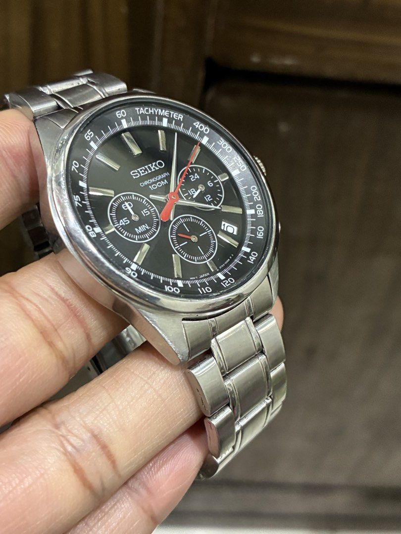 Seiko Chronograph Mens Watch (Category: Men's Watches) located in Manila. Submitted by tictac921 (Listing ID 1460790267, Image 2). Description: .