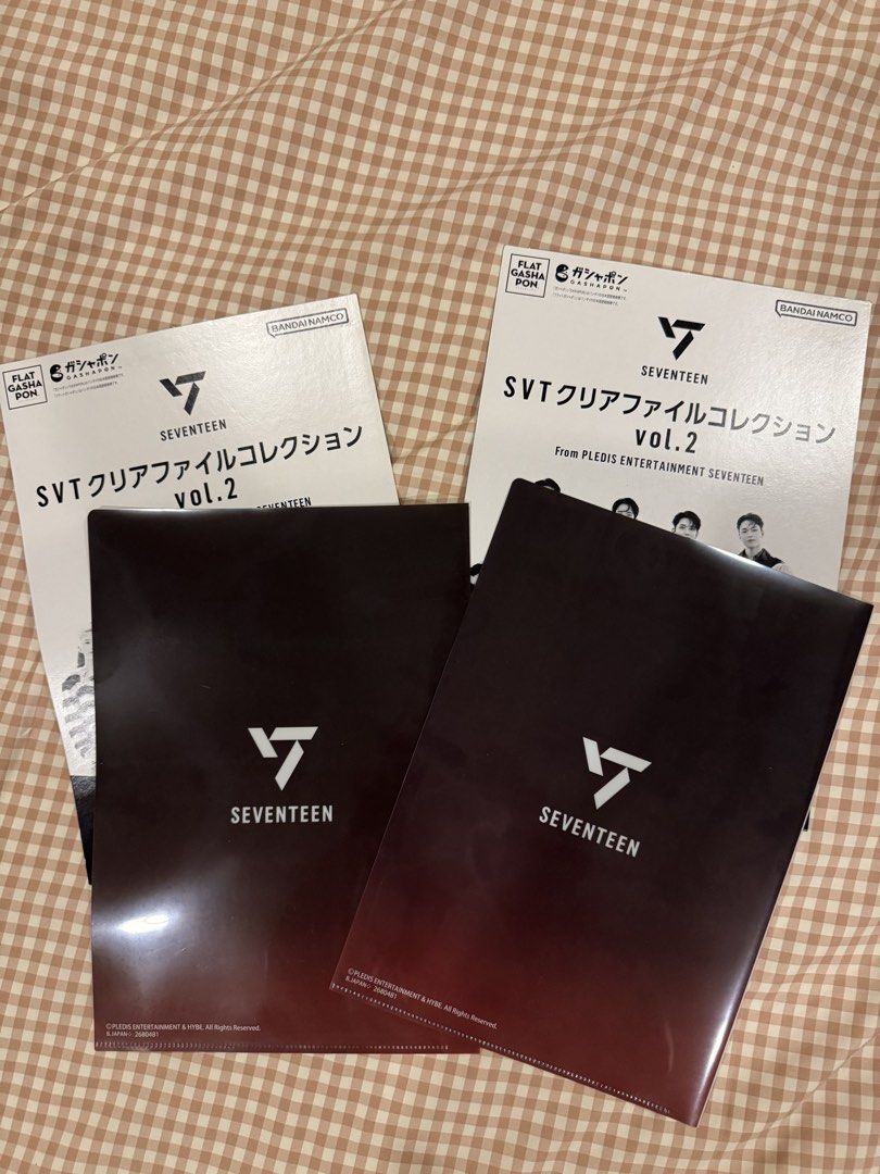 Seventeen Clear File Jun & Vernon Version 2 (Category: K-Wave Merchandise) located in Manila. Submitted by g.giannuh (Listing ID 1460837986, Image 2). Description: Decluttering 🎀 A4 sized clear file folder. - Never been used. - Jun and Vernon version. - Seventeen Japan merch. - Sold as bundle. .