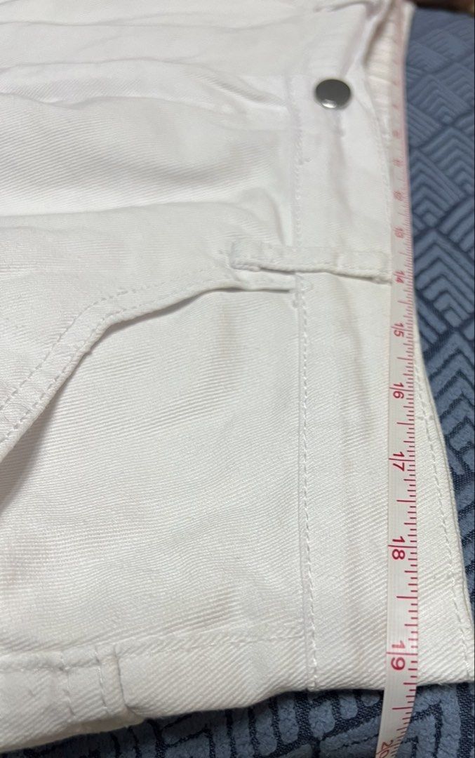 SHEIN CURVE White Wide Leg Pants “PLuS SiZe” (Category: Other Bottoms) located in Surigao. Submitted by boonz71_1971 (Listing ID 1460880187, Image 3). Description: “Declutter sale - for PLuS SiZe women” - waist 38” length 39” - SHEIN CURVE White Wide Leg Pants - Size: 3XL - Material: Denim - Features: Elastic waistband at the back, two side pockets, two back pockets - Style: Casual wear.