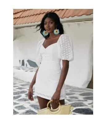 Shein White Eyelet Dress (Category: Dresses) located in Manila. Submitted by andreaseller (Listing ID 1460770610, Image 1). Description: .