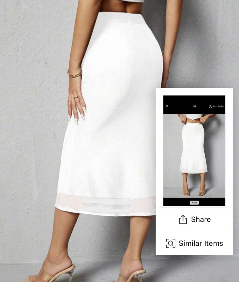 SHEIN White Skirt (Category: Skirts) located in Lubao. Submitted by lovedbyk8 (Listing ID 1460804386, Image 2). Description: .