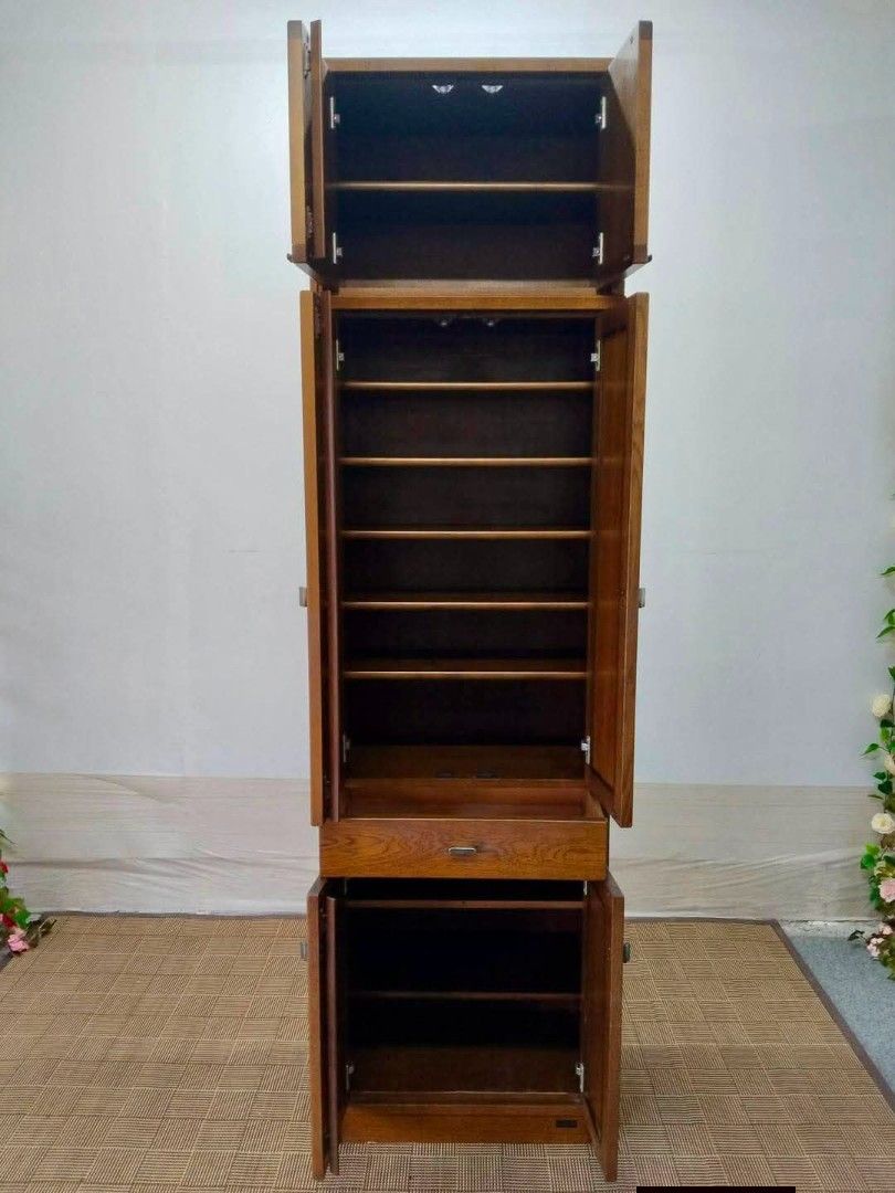 Shoe/Pantry Cabinet (Category: Shelves, Cabinets & Racks) located in Meycauayan. Submitted by marygracecasimiro (Listing ID 1460888902, Image 3). Description: SOLID WOOD Shoe Cabinet / Pantry Cabinet 24”L x 16”W x 87”H Php 9,500.