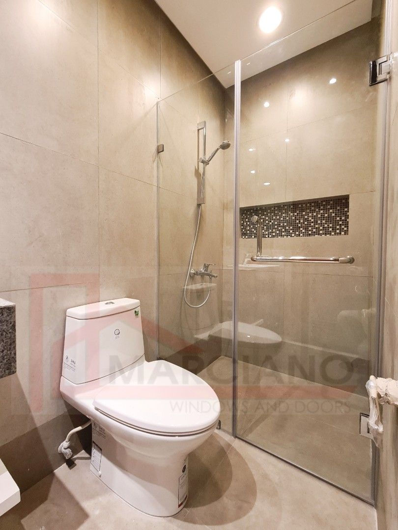 Shower Enclosure frameless glass (Category: Water Heater & Instant Showers) located in Pasig City. Submitted by marciano.windoors (Listing ID 1460826570, Image 1). Description: Our Professional Team bathroom glass contractor offers quality services to transform your space..