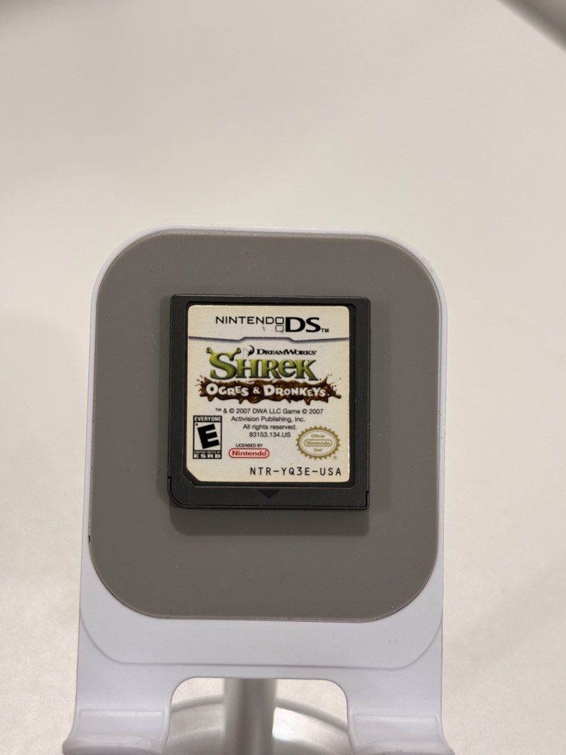 Shrek: Ogres & Dronkeys DS/2DS/3DS Game (Category: In-Game Products) located in Baliuag. Submitted by mostlyaboutnintendo (Listing ID 1460840550, Image 1). Description: 📌 https://linktr.ee/mostlyaboutnintendo 📢 CARTRIDGE ONLY ✔️ Authentic ✔️ Mabilis ma-read mismong cartridge ✔️ Guaranteed tested and working ✔️ Will always send tested pics before ship out ✔️ Clean Pins ✔️ US Version Shrek: Ogres & Dronkeys is a collection of mini-games featuring