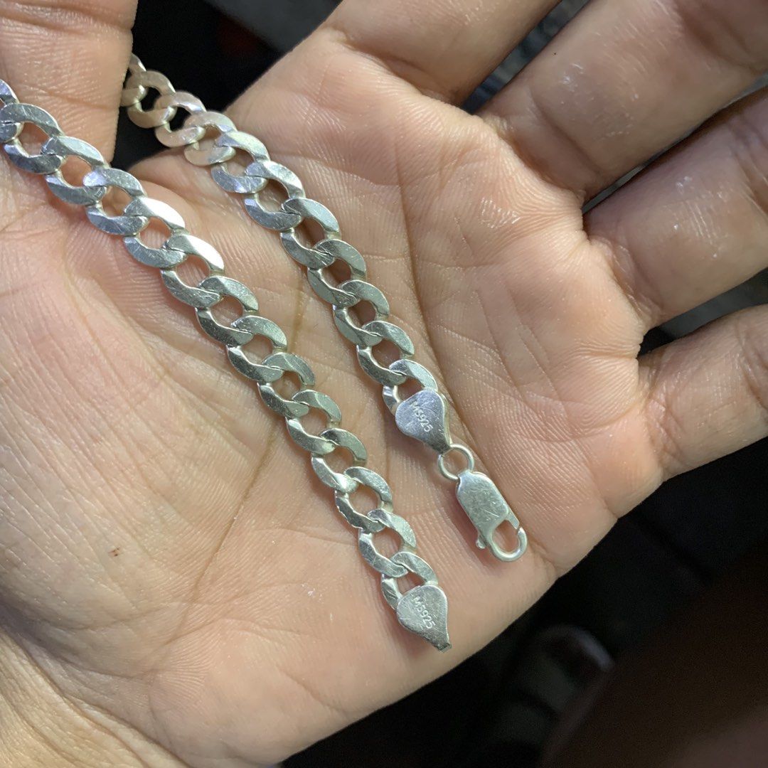 Silver 925 Mens Bracelet (Category: Jewelry) located in Antipolo. Submitted by redwatchmnl (Listing ID 1460879677, Image 1). Description: Silver 925 10.2 grams 8.5” wrist size 7mm Antipolo City location.