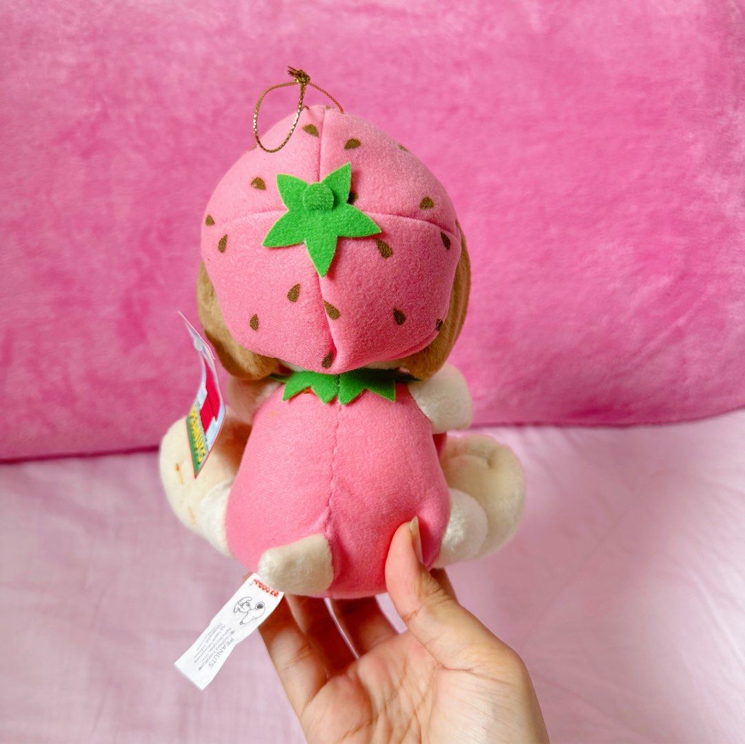 Snoopy Peanuts Pink Strawberry Frame Plush (Category: Plushies & Soft Toys) located in Manila. Submitted by ashyyel_ (Listing ID 1460912200, Image 3). Description: .