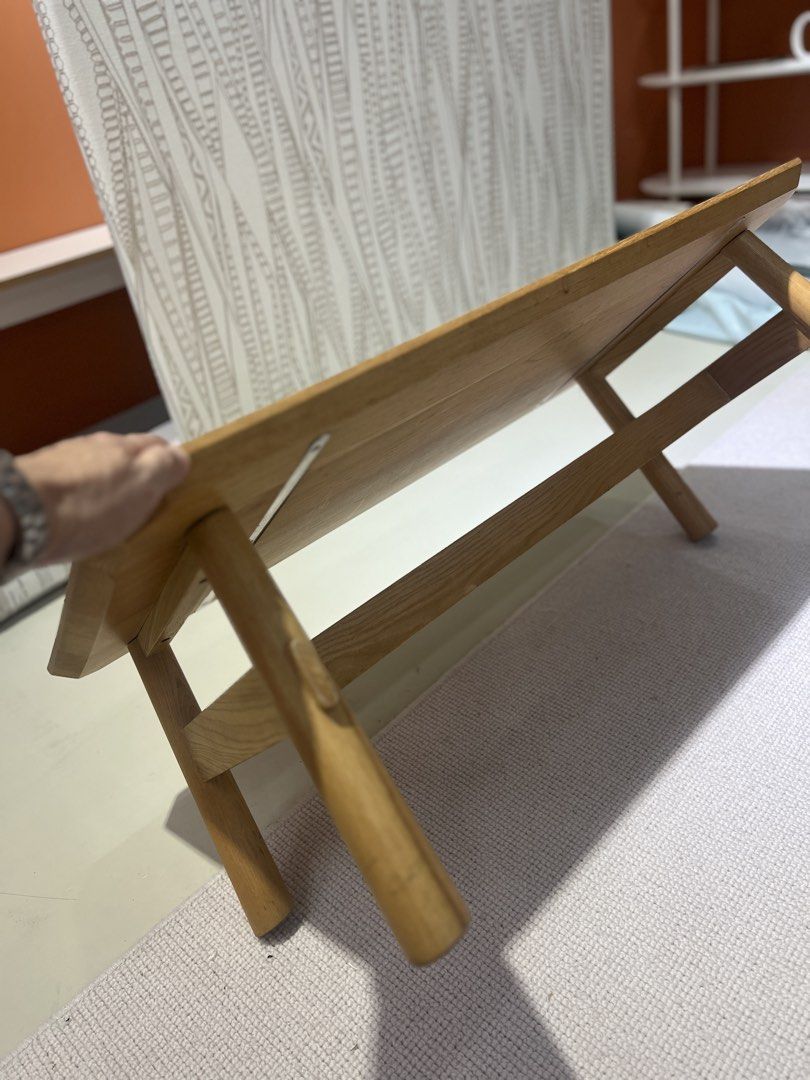 Solid Wood Coffee Table (Category: Tables & Sets) located in Singapore. Submitted by Weliving2002 (Listing ID 1460822876, Image 3). Description: 90x45x H32cm - Natural wood finish - Sturdy four-leg design - Subtle bevelled edge tabletop - Versatile: coffee table or low side table - Perfect for modern and minimalist interiors.