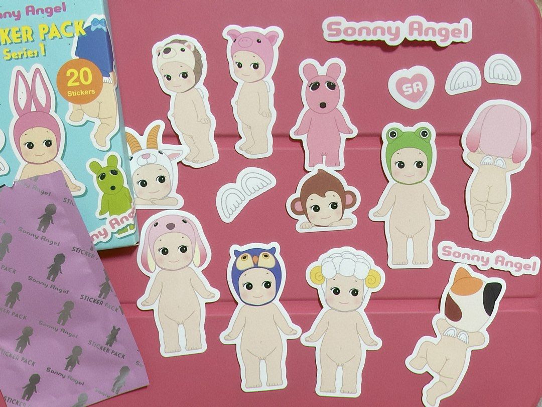 Sonny Angel Sticker Pack Series 1 (Category: Stationery & School Supplies) located in Dagupan City. Submitted by _jxllyz (Listing ID 1460884379, Image 1). Description: AUTHENTIC UNSEALED Fixed price already.