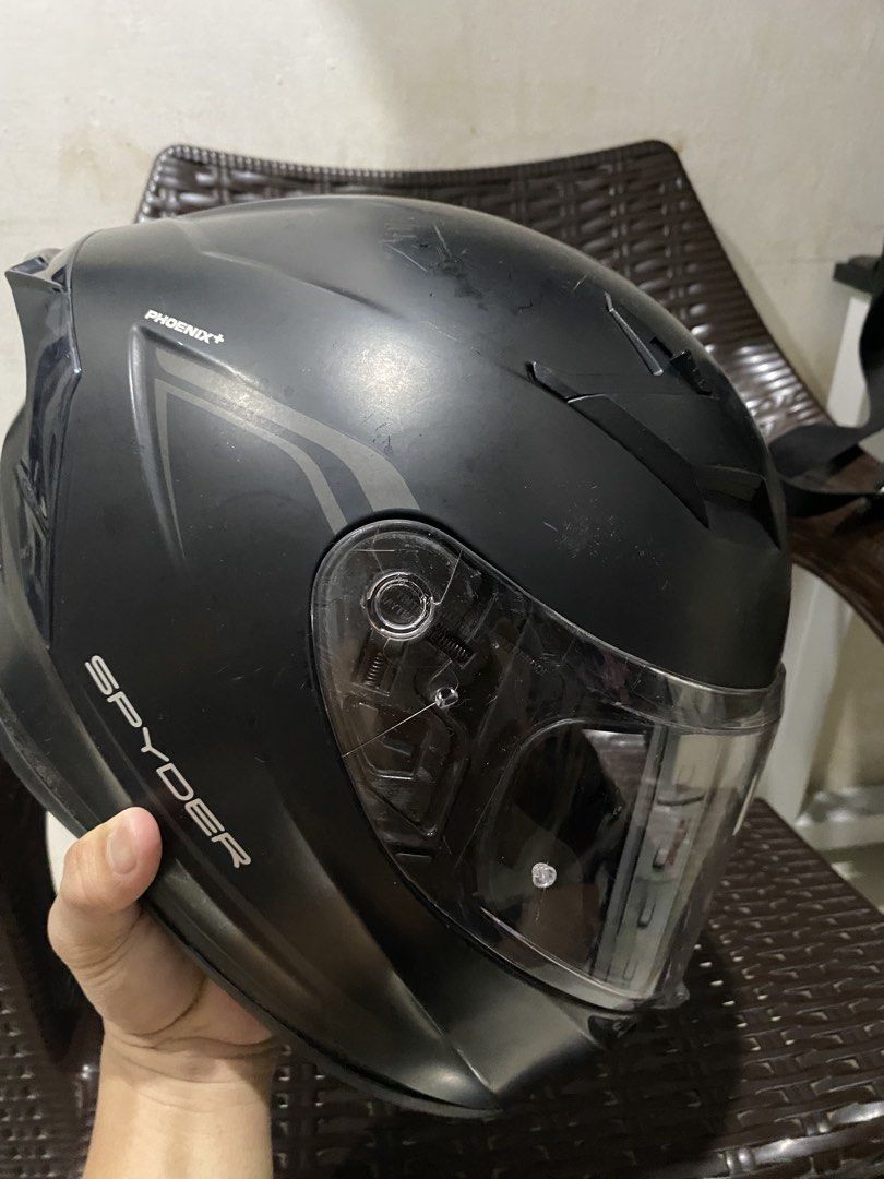 Spyder Helmet Full face XL used (Category: Other Motorcycles Parts and Accessories) located in Manila. Submitted by alsytan (Listing ID 1460727913, Image 2). Description: as is decluttering lng.