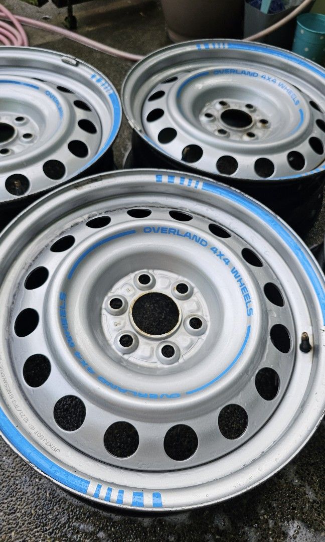 Steelies 17s 6x114 (Category: Mags and Tires) located in Las Pinas. Submitted by bigboxby (Listing ID 1460813306, Image 2). Description: steelies 6x114 17s 9.5k rush no issue.