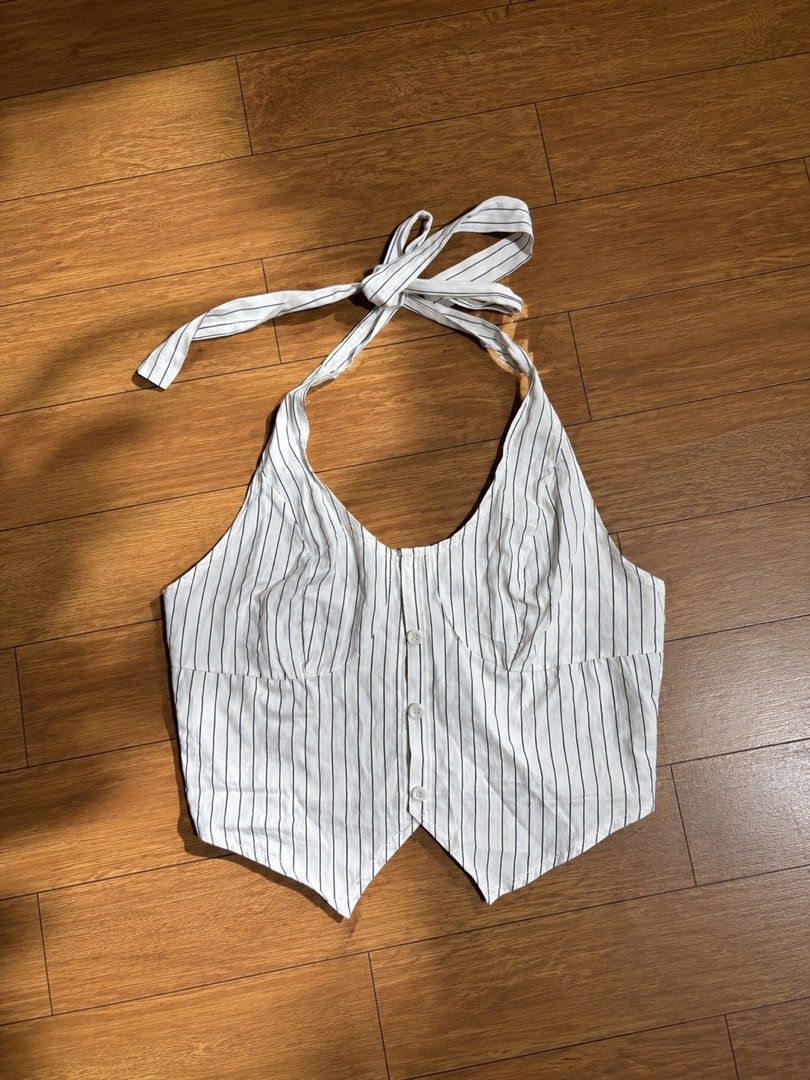 Stripe Halter Vest Top (Category: Sleeveless) located in Quezon City. Submitted by siobesclo. (Listing ID 1460902907, Image 1). Description: .