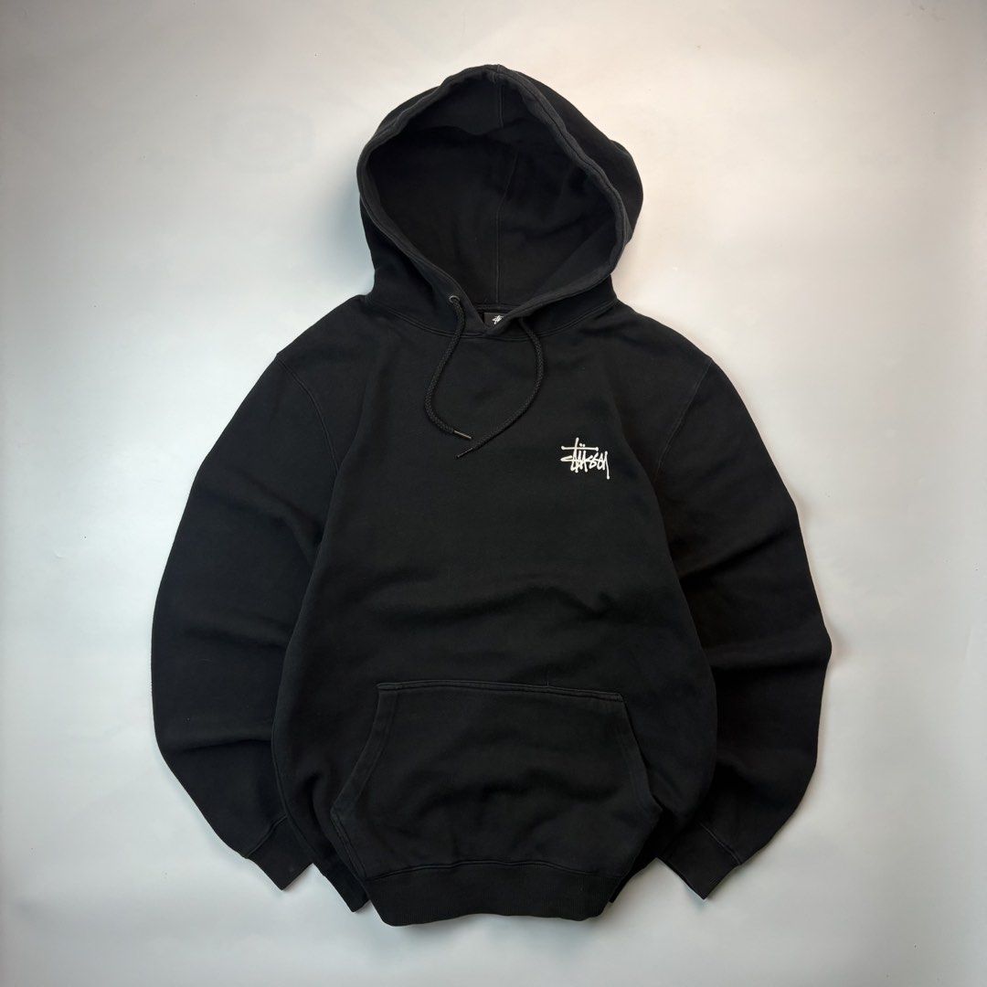 STUSSY BASIC LOGO HOODIE (Category: Coats, Jackets and Outerwear) located in Manila. Submitted by johnandrei17422 (Listing ID 1460770811, Image 1). Description: STUSSY BASIC LOGO MULLET TEE HOODIE FAVE! MEASUREMENT WIDTH:22 LENGTH:28.5 LARGE FITTINGS CAN FIT TO XLARGE GOOD CONDITION COLOR RATE:9.5/10.