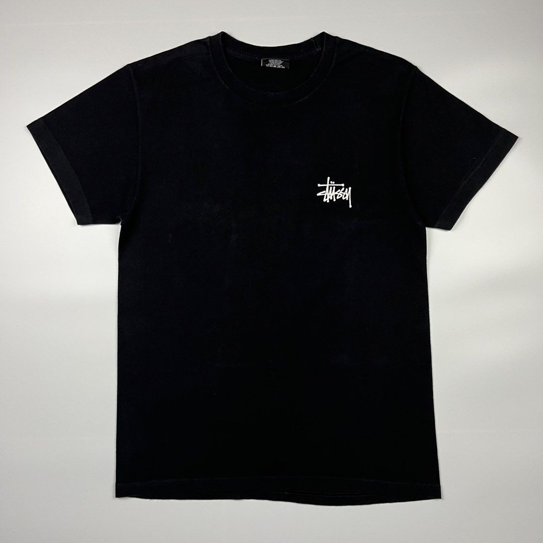 Stussy Basic Logo Tee (Category: Tshirts & Polo Shirts ) located in Puerto Princesa. Submitted by paradise5300 (Listing ID 1460846120, Image 2). Description: Stussy Basic Logo Tee Tagged Size: Small Dimensions inches length: 26 inches width: 17.8 Condition: Very good Color rate: 9.5 Flaws: Minimal hairline crack on front print 1,199 shipping fee is not yet included. .