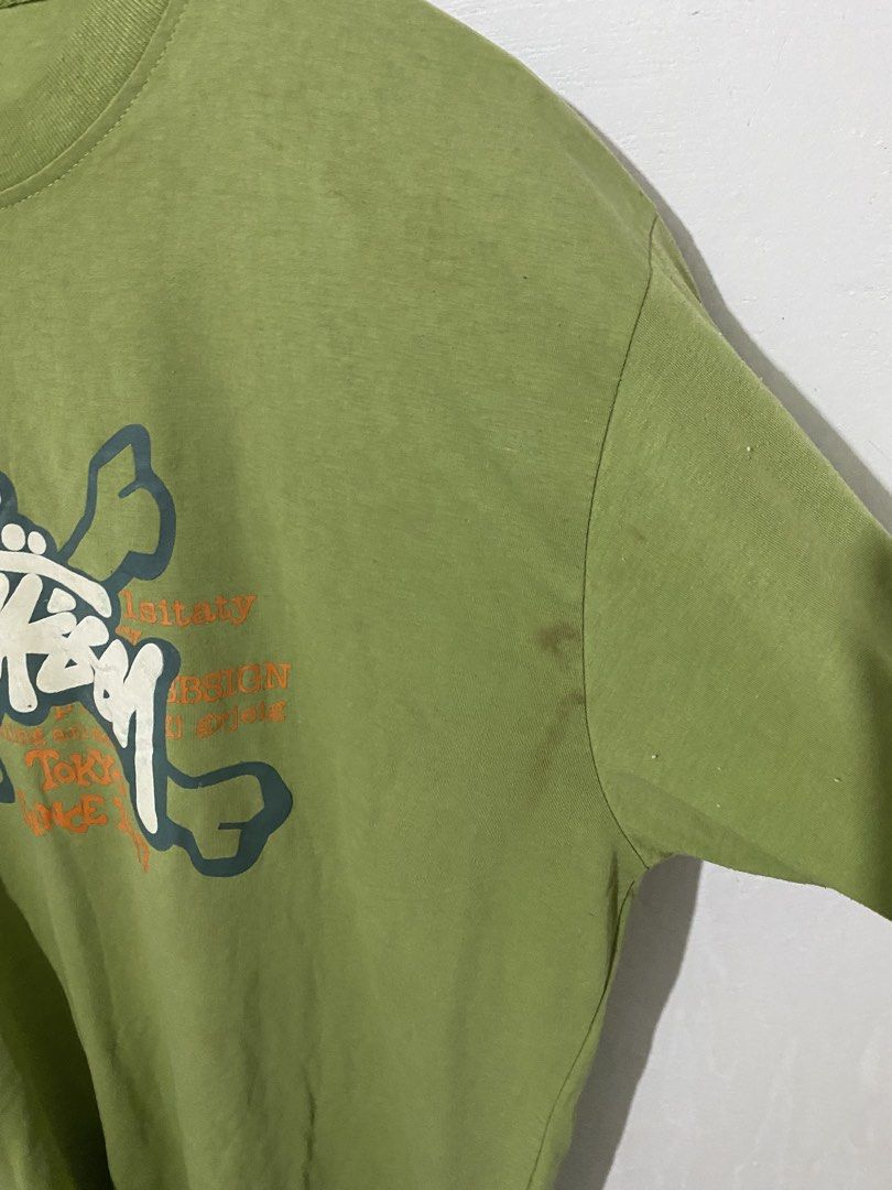 Stussy Shirt (Category: Tshirts & Polo Shirts ) located in Manila. Submitted by closetbyela (Listing ID 1460718609, Image 3). Description: Stussy bootleg shirt Dimes: W-22 L-30 Missing tag|dirt, rust stain.