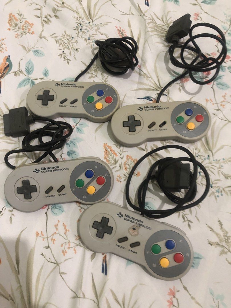 Super Famicom Controllers Set bundle (Category: Controllers) located in Quezon City. Submitted by markgolveo (Listing ID 1460745808, Image 1). Description: Super Famicom Controllers Set bundle No set breaking Untested units 1Pc as shown missing start button rubber For parts out.