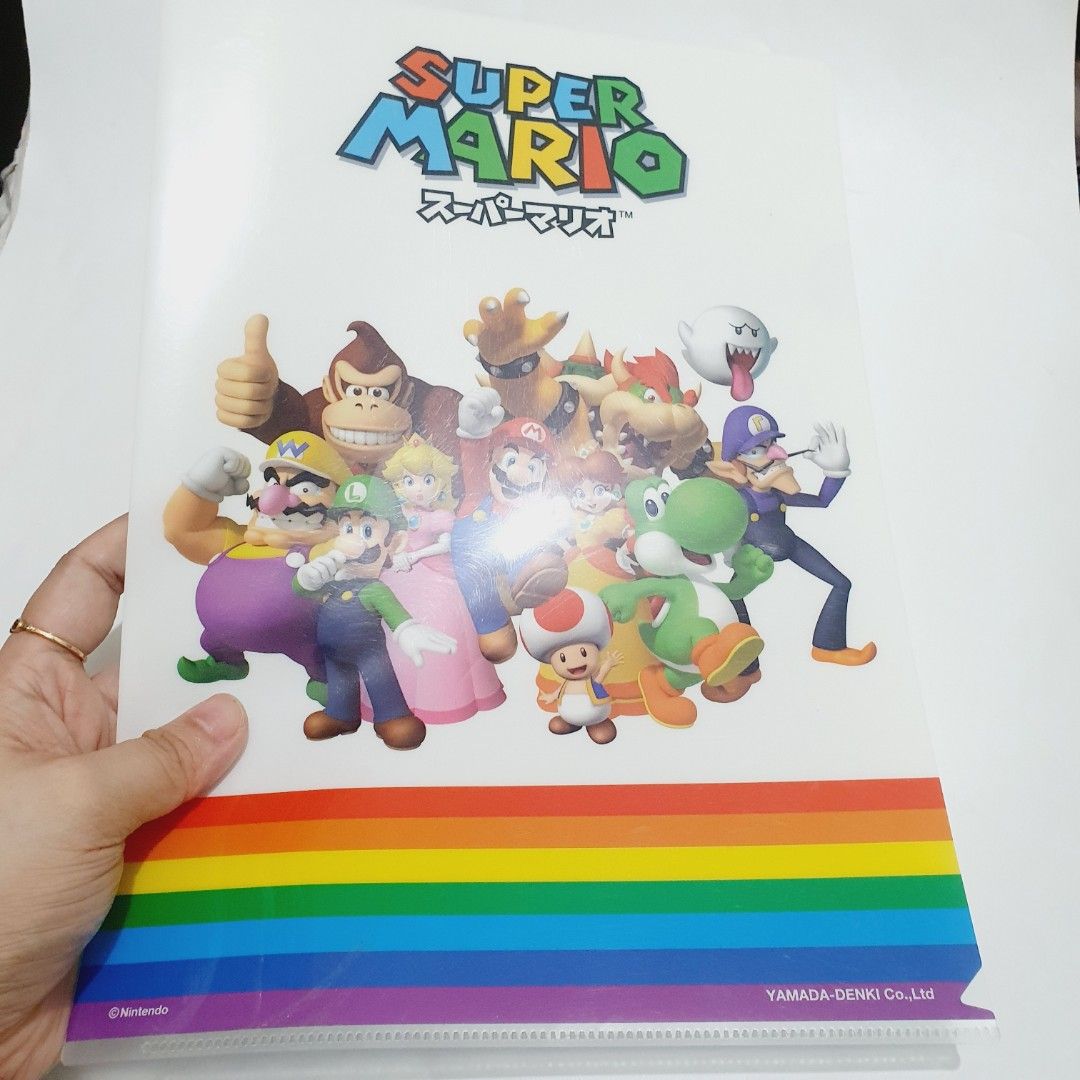 Super Mario Clear File Folder (Category: Stationery & School Supplies) located in Taytay. Submitted by kyo.mono (Listing ID 1460745694, Image 2). Description: 💟Follow us on IG: kyo.mono for faster replies TikTok: kyo.mono_ for videos and review Good condition Auth from Japan Actual photo posted.