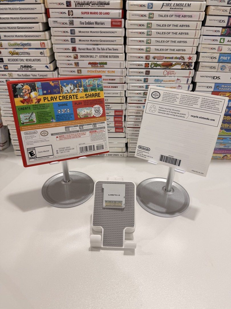 Super Mario Maker 3DS/2DS Game (Category: In-Game Products) located in Baliuag. Submitted by mostlyaboutnintendo (Listing ID 1460906709, Image 2). Description: 📌 https://linktr.ee/mostlyaboutnintendo 📢 COMPLETE IN CASE AND MANUAL/s ✔️ Authentic ✔️ Mabilis ma-read mismong cartridge ✔️ Guaranteed tested and working ✔️ Will always send tested pics before ship out ✔️ Clean Pins ✔️ US Version Super Mario Maker lets players create their own Mario lev