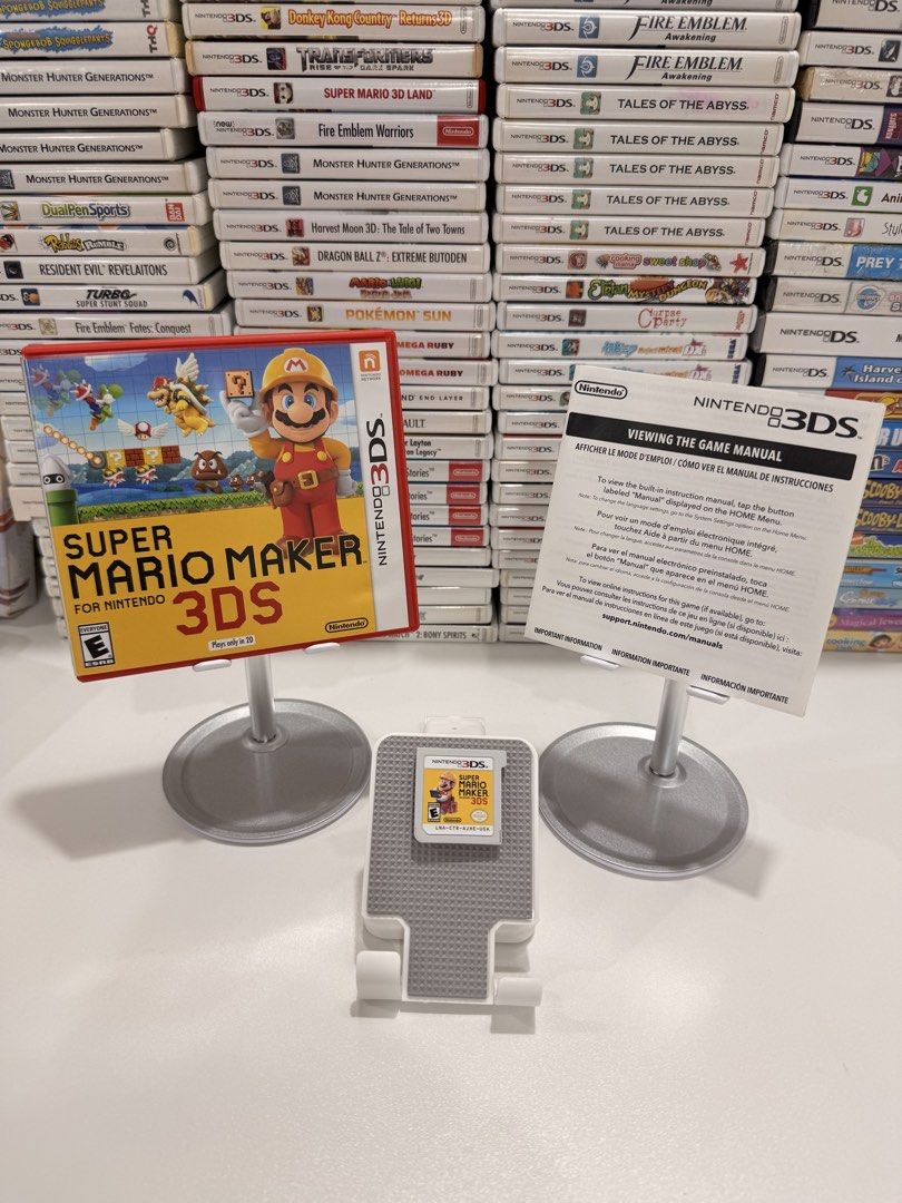 Super Mario Maker 3DS/2DS Game (Category: In-Game Products) located in Baliuag. Submitted by mostlyaboutnintendo (Listing ID 1460906709, Image 1). Description: 📌 https://linktr.ee/mostlyaboutnintendo 📢 COMPLETE IN CASE AND MANUAL/s ✔️ Authentic ✔️ Mabilis ma-read mismong cartridge ✔️ Guaranteed tested and working ✔️ Will always send tested pics before ship out ✔️ Clean Pins ✔️ US Version Super Mario Maker lets players create their own Mario lev