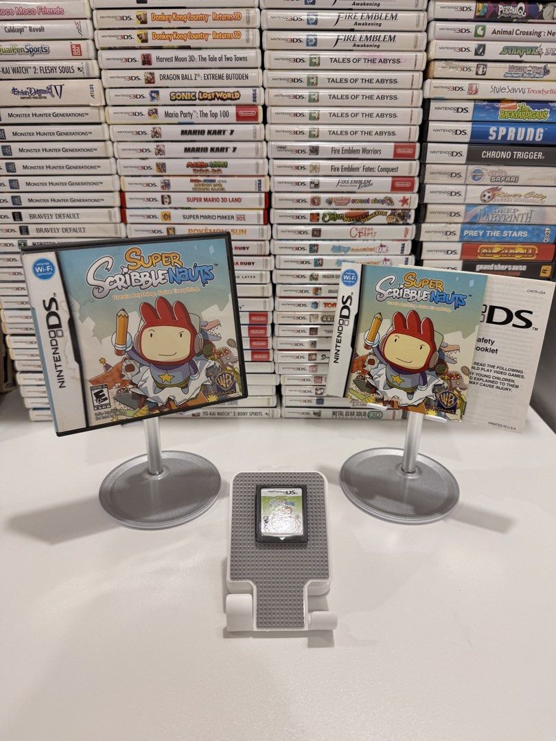 Super Scribblenauts DS/2DS/3DS Game (Category: In-Game Products) located in Baliuag. Submitted by mostlyaboutnintendo (Listing ID 1460852867, Image 1). Description: 📌 https://linktr.ee/mostlyaboutnintendo 📢 COMPLETE IN CASE AND MANUAL/s ✔️ Authentic ✔️ Mabilis ma-read mismong cartridge ✔️ Guaranteed tested and working ✔️ Will always send tested pics before ship out ✔️ Clean Pins ✔️ US Version Super Scribblenauts is a creative puzzle adventure w