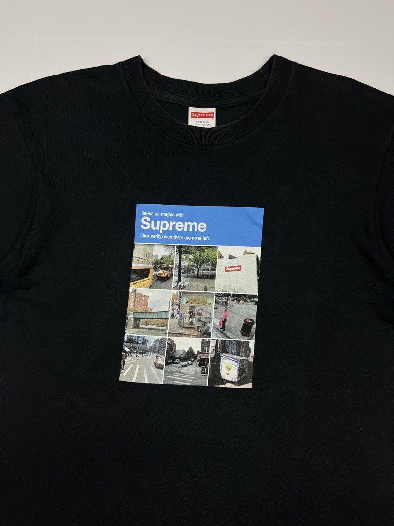 Supreme Captcha Tee (Category: Tshirts & Polo Shirts ) located in Puerto Princesa. Submitted by paradise5300 (Listing ID 1460774299, Image 3). Description: Supreme Captcha Tee Tagged Size: Small Dimensions Inches length: 28 Inches width: 19 Condition: Very good Color rate: 9.5 Flaws: Minimal signs of usage (check last slide) 1,999 shipping fee is not yet included. .