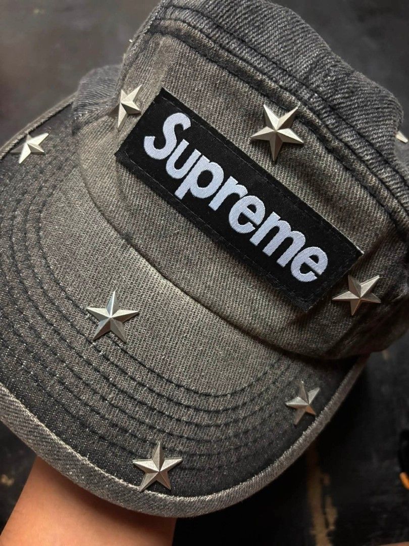 S$upreme star studded (Category: Caps & Hats) located in Navotas City. Submitted by DalVintage (Listing ID 1460908223, Image 3). Description: off legit as new.