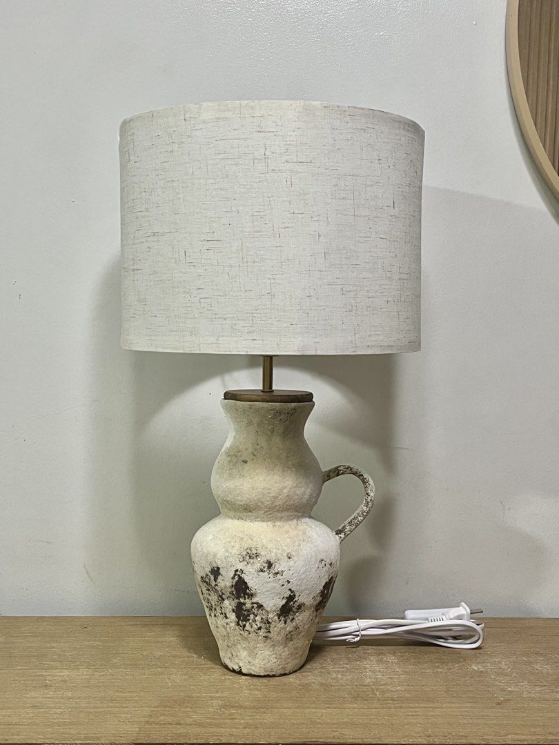 New Ceramic Table Lamp (BETTY) (Category: Lighting) located in Mandaluyong City. Submitted by houseof1980 (Listing ID 1460860593, Image 2). Description: BETTY Table Lamp Measures 25cm L x 25cm D x 48cm H Use E27 bulb 220v, wired ceramic base.