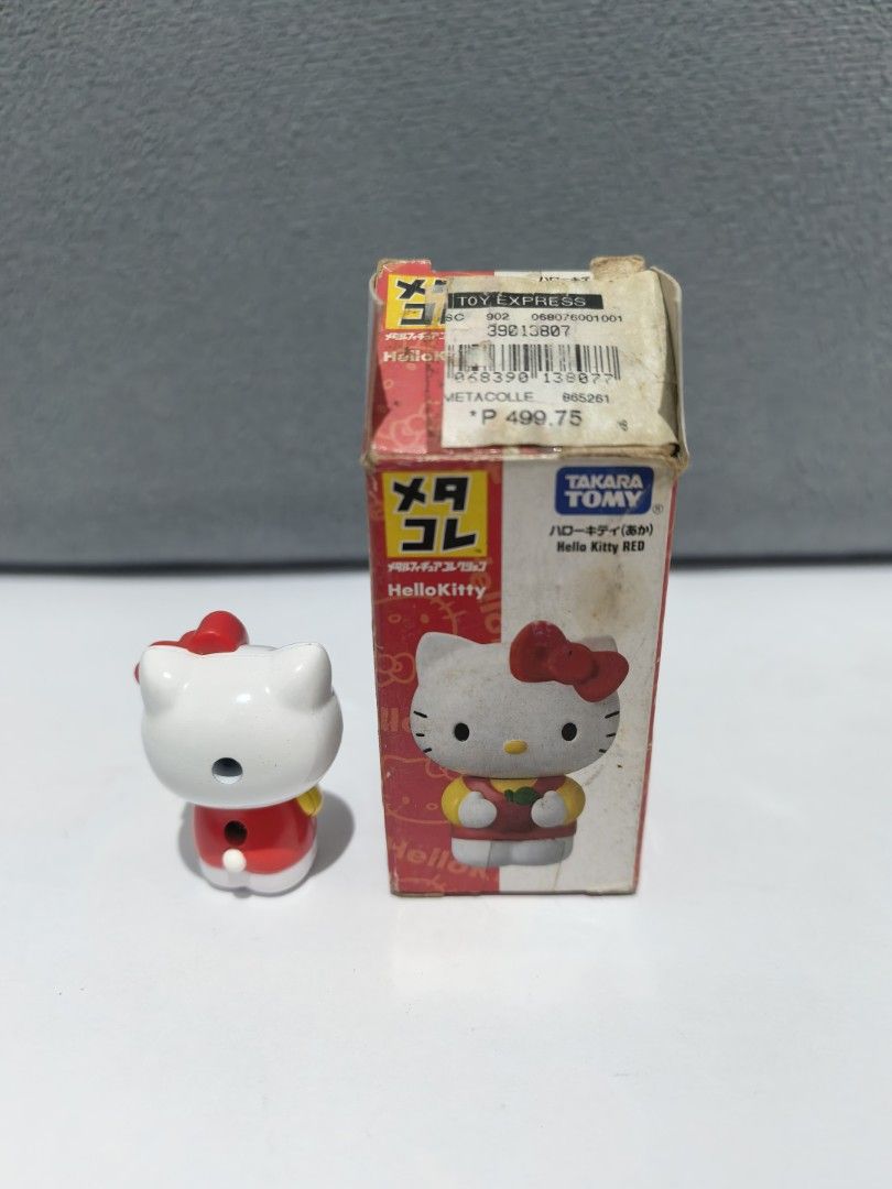 Takara Tomy Metacolle Hello Kitty Red Figure (Category: Figurines & Statues) located in Manila. Submitted by kenslie (Listing ID 1460844949, Image 2). Description: - Authentic Takara Tomy Metacolle figure - Features the iconic Kitty in red - Comes with its original packaging - Ideal addition for any Kitty enthusiast or collector.