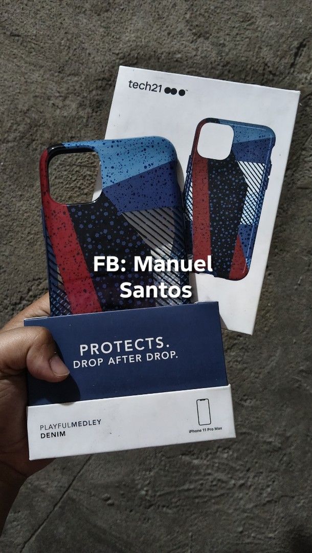 Tech21 Playful Medley Denim case for iPhone 11 Pro Max (Category: Cases & Sleeves) located in Sual. Submitted by kakais_bazaar (Listing ID 1460728677, Image 1). Description: ✨ 𝗙𝗢𝗥 𝗦𝗔𝗟𝗘 Tech21 Playful Medley Denim case - ₱300 Orig price: £30 📱 Fits iPhone 11 Pro Max ✅ Brand new ✅ Complete with original box 🛡️ Premium protection from a trusted brand 📍Location: Sual, Pangasinan Meetup or shipping via LBC only PM for inquiries..