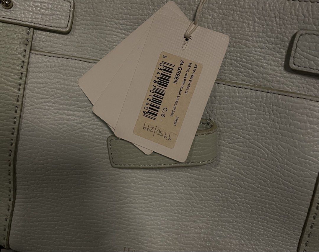 TED BAKER “ADELLE” METAL KEEPER CLASP SHOULDER BAG (Category: Shoulder Bags) located in Batangas. Submitted by raeleneperez (Listing ID 1460860258, Image 3). Description: selling my TED BAKER “ADELLE” shoulder bag in this gorgeous sage green color! honestly, it’s totally giving minimalist luxury vibes, like literally so aesthetic for daily use or when you’re just out running errands at BGC. condition: like, used but not abused at all. super well-