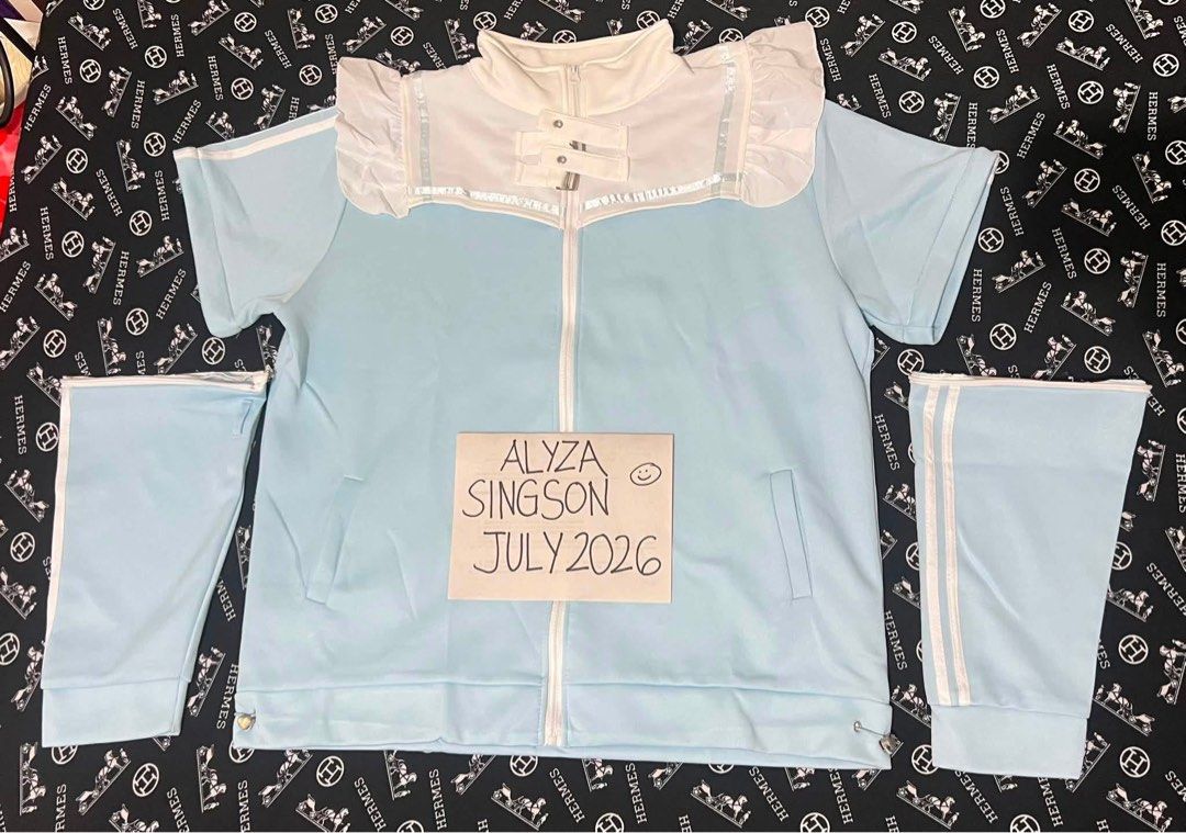 Tenshi Kaiwai set (size L) (Category: Coats, Jackets and Outerwear) located in Paranaque City. Submitted by robinluvr (Listing ID 1460735758, Image 3). Description: LFB/WTS preloved Tenshi Kaiwai set for ₱2000. Check pics for size chart and flaws! Reference pic at the end not mine. - L size on tag, fit is oversized, best fits L-2XL frames. Unbranded - used outside 2 times, condition is 8/10 with mostly unnoticeable flaws INCLUSIONS: jacket w/ det
