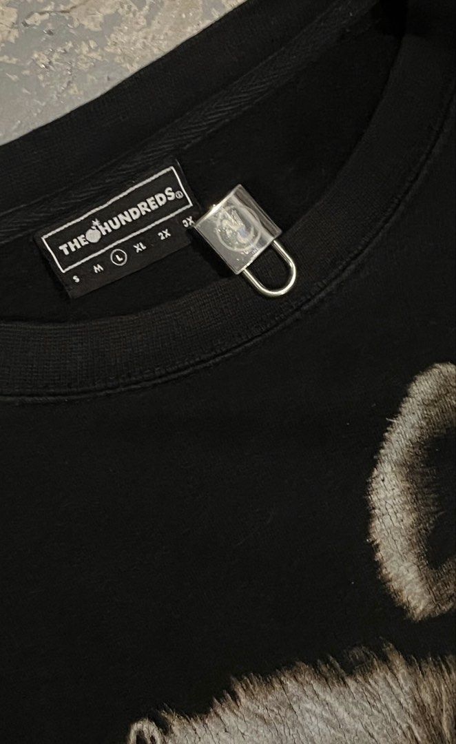 THE HUNDREDS HYENA SWEATSHIRT (givenchy vibe) (Category: Coats, Jackets and Outerwear) located in Manila. Submitted by wahunnit37468 (Listing ID 1460732366, Image 3). Description: Extremely Rare slightly loose neck and cuffs screenprinted as seen on photo W-25 L-28 Sleeve Length:25 Hem:26 L ON TAG NEGOTIABLE .