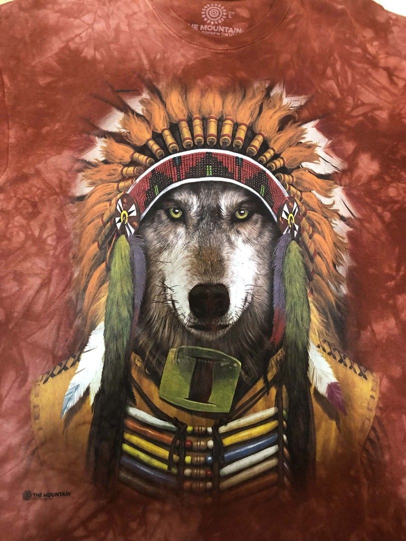 The Mountain Indian Wolf (Category: Tshirts & Polo Shirts ) located in Daraga. Submitted by arkhoholic (Listing ID 1460918660, Image 2). Description: excellent print/color large 21.5x28.5 issue stickhole.