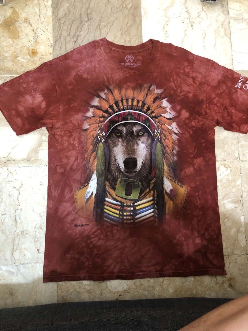 The Mountain Indian Wolf (Category: Tshirts & Polo Shirts ) located in Daraga. Submitted by arkhoholic (Listing ID 1460918660, Image 1). Description: excellent print/color large 21.5x28.5 issue stickhole.