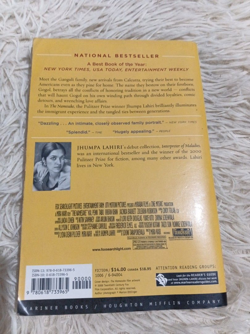 The Namesake by Jhumpa Lahiri (Category: Storybooks) located in Cavite. Submitted by nathstelein_finds (Listing ID 1460892522, Image 2). Description: .