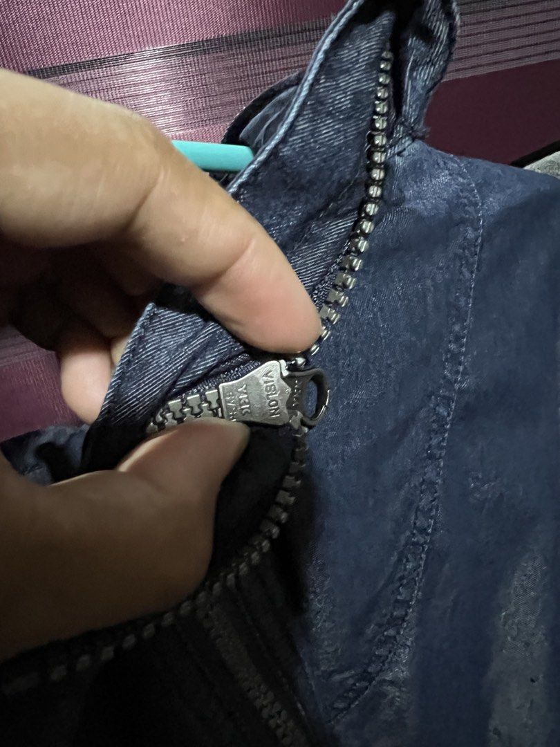 The North Face Nylon Denim Compact Jacket (Category: Coats, Jackets and Outerwear) located in Lamut. Submitted by joshthrift (Listing ID 1460818514, Image 2). Description: 29x23.