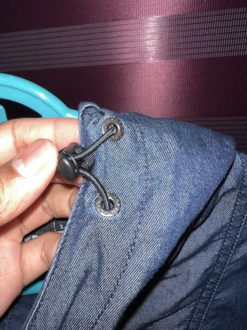 The North Face Nylon Denim Compact Jacket (Category: Coats, Jackets and Outerwear) located in Lamut. Submitted by joshthrift (Listing ID 1460818514, Image 3). Description: 29x23.