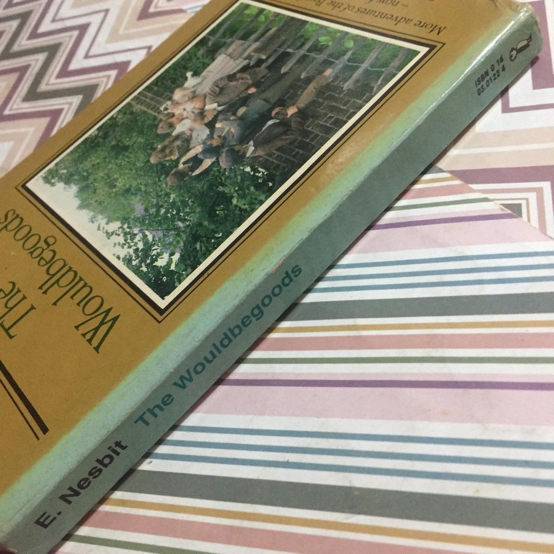 The Wouldbegoods by E. Nesbit (Category: Storybooks) located in Pasig City. Submitted by sell.phi (Listing ID 1460788032, Image 3). Description: The Wouldbegoods by E. Nesbit Preloved mass market paperback creased covers with brown spots and stains on some pages tanned inside covers, pages, and edges.