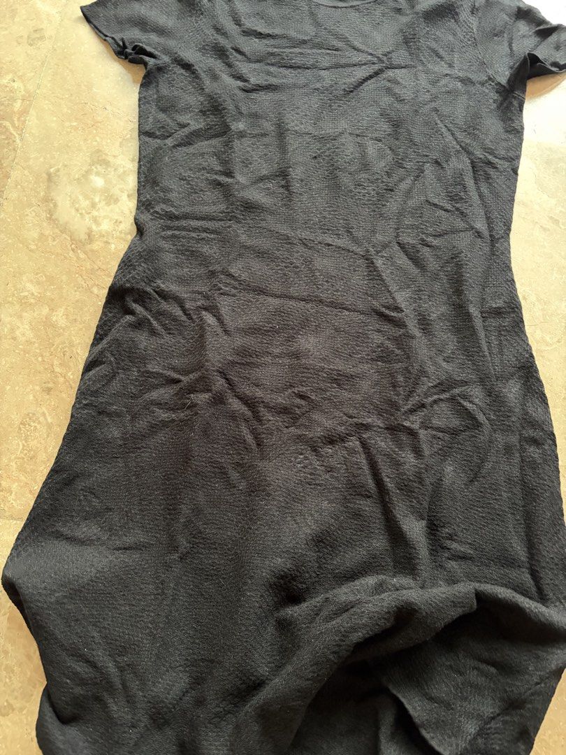 Theory Black Textured Mini Dress (Category: Dresses) located in Quezon City. Submitted by tidyup.lara (Listing ID 1460889172, Image 3). Description: Size S Shoulder 13.5” Bust 32” Waist 31” Length 35” Condition 8/10: used but in good condition .