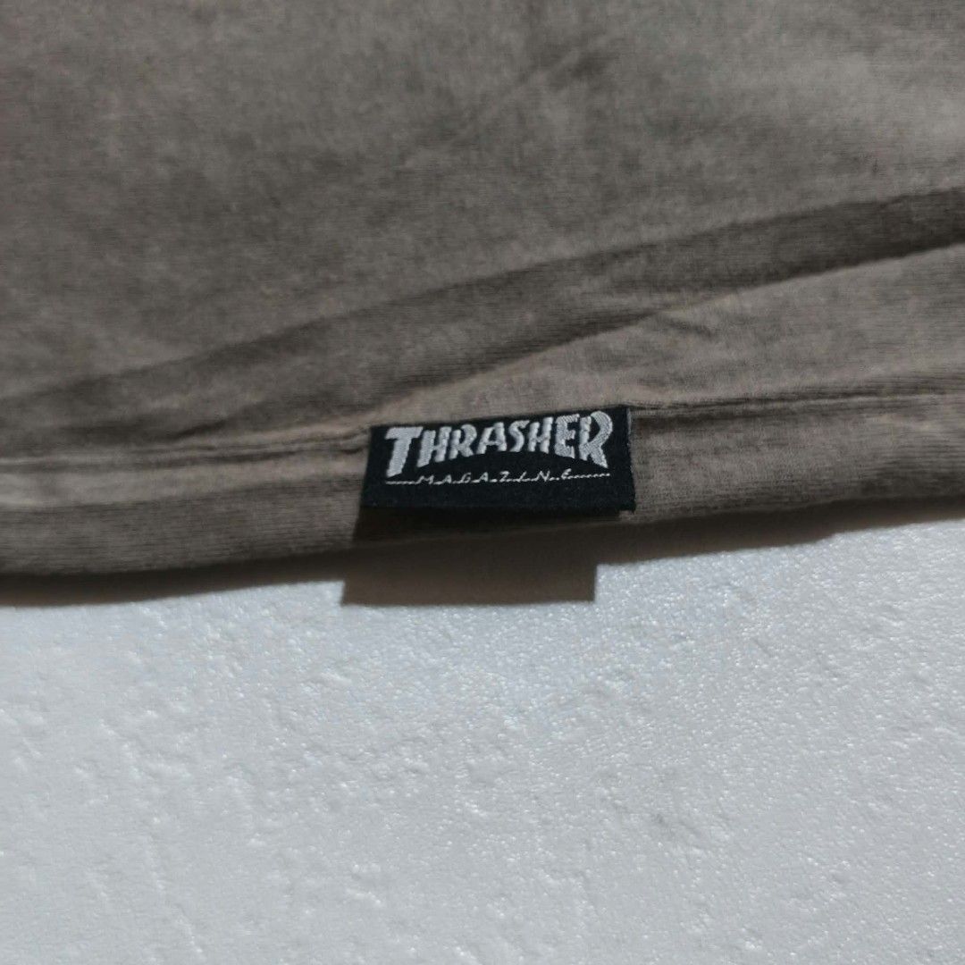Thrasher Tee (Category: Activewear) located in Manila. Submitted by thriftinefolife (Listing ID 1460846793, Image 3). Description: Thrasher Tee ‎Large On Tag ‎18x27.
