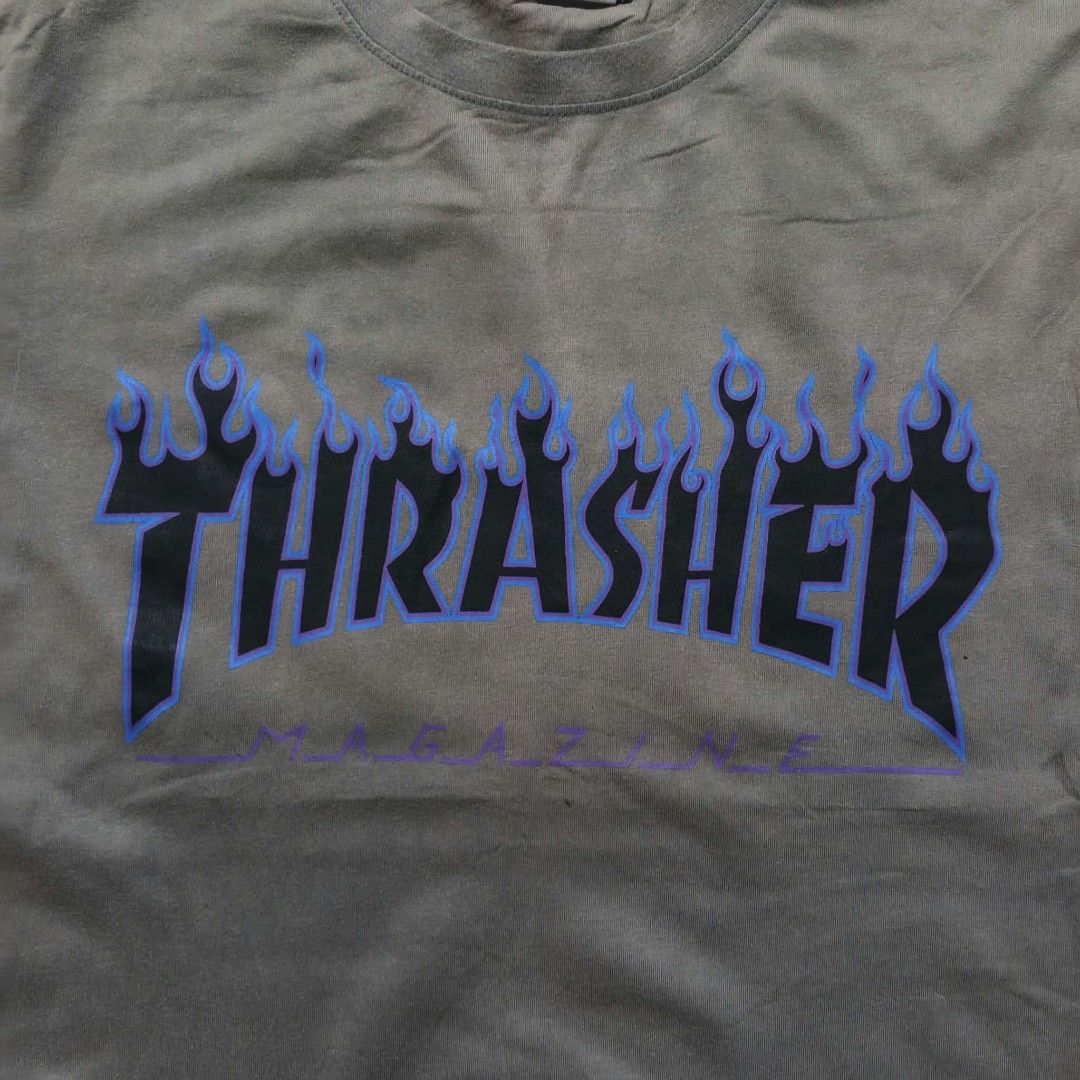 Thrasher Tee (Category: Activewear) located in Manila. Submitted by thriftinefolife (Listing ID 1460846793, Image 2). Description: Thrasher Tee ‎Large On Tag ‎18x27.