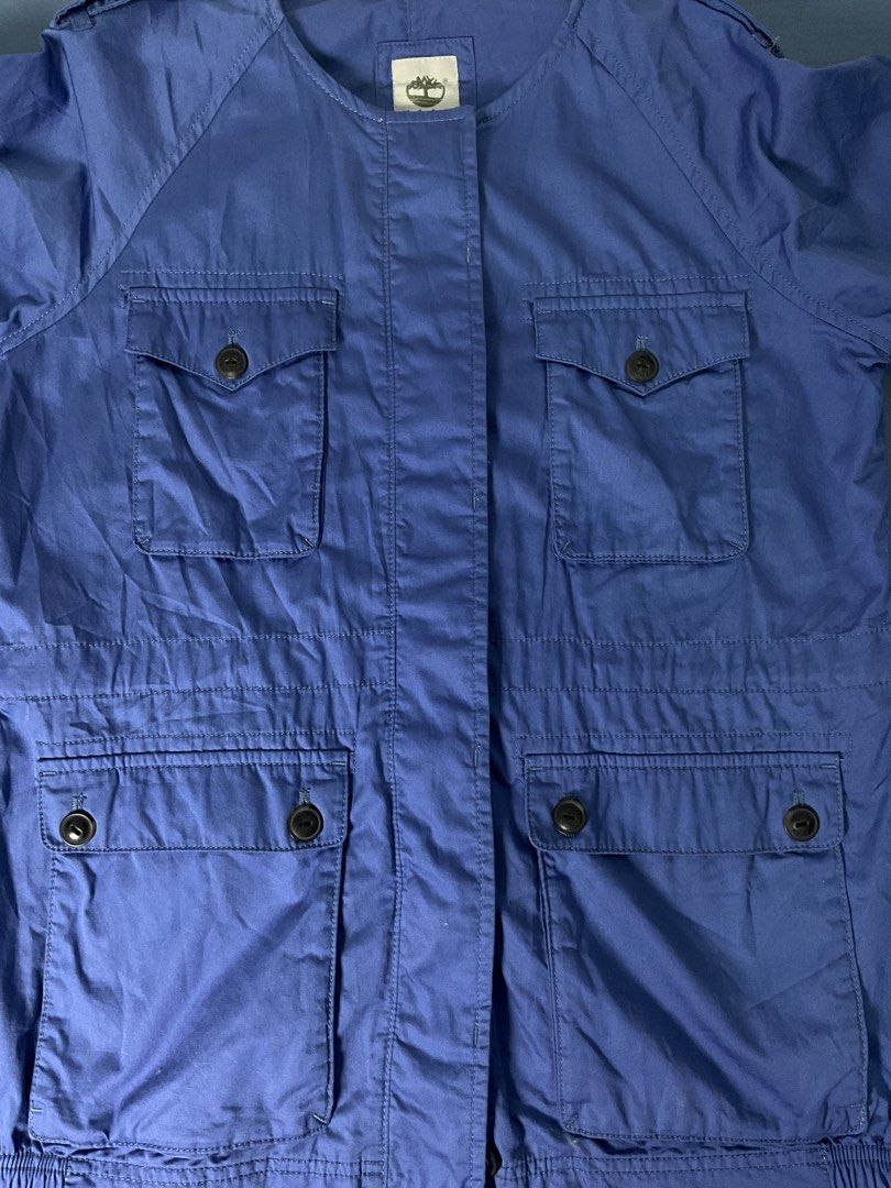 Timberland Blue Utility Jacket Size L/G (Category: Coats, Jackets and Outerwear) located in Taguig. Submitted by sitti.d (Listing ID 1460867524, Image 2). Description: Length-27 Width-20.5 Sleeves-24 Dm for more questions :).
